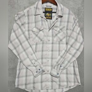 DIXXON Men's Gray Plaid Shirt